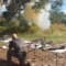 Tannerite exploding target shooting #shooting #backwoods #holopaw